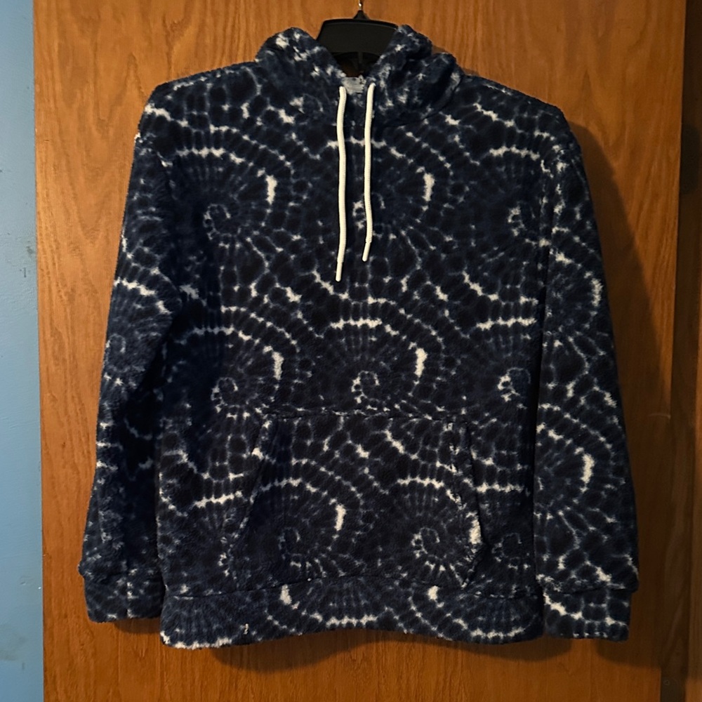 Navy Spiral Tie-Dye Hoodie